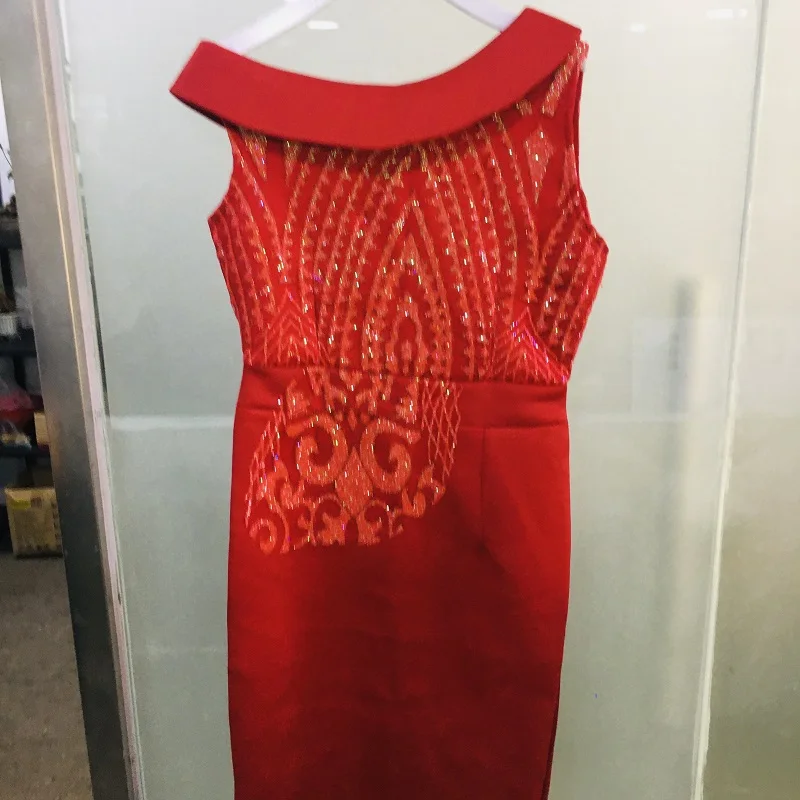 Летнее элегантное платье Сексуальная в обтяжку с открытой спиной короткий рукав