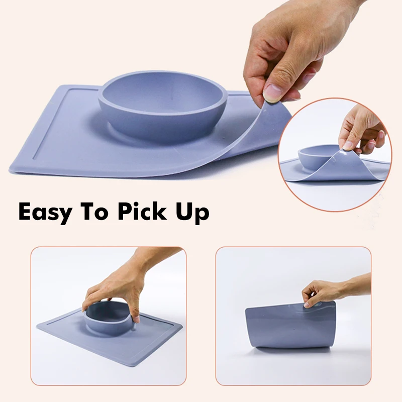 

New Portable Dog Bowl Silicone Sucker Bowl Strong Suction Anti Slip Pet Fool Bowls for Dogs Cats