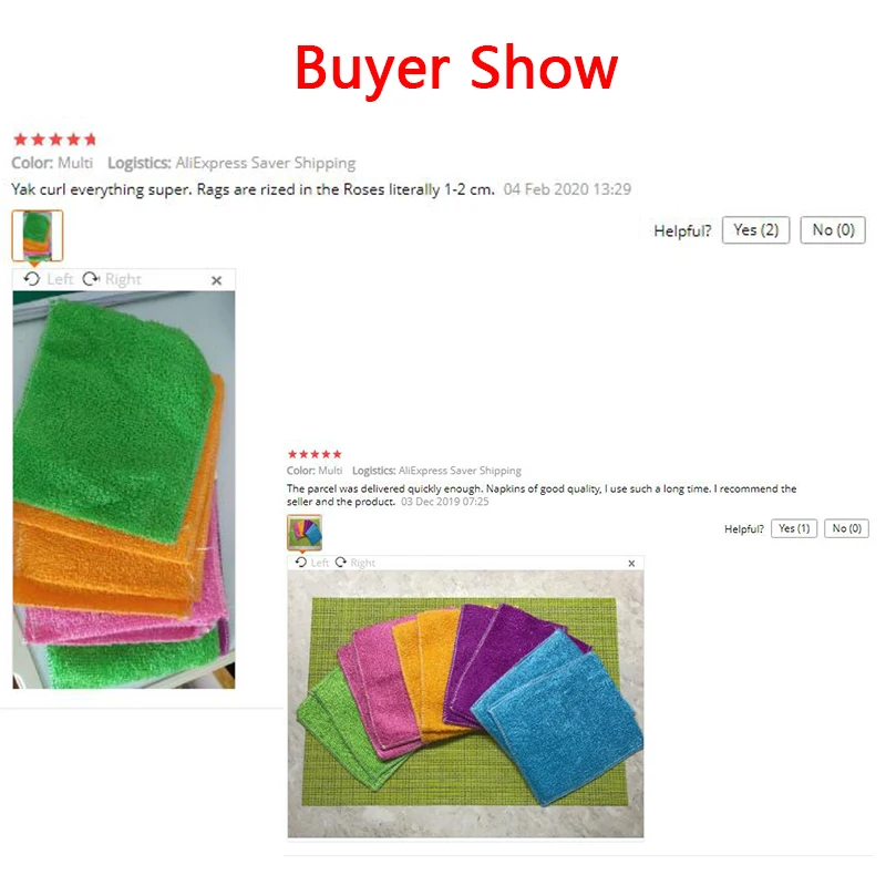 10 шт. тряпки из бамбукового волокна для очистки посуды|Чистящие салфетки| |