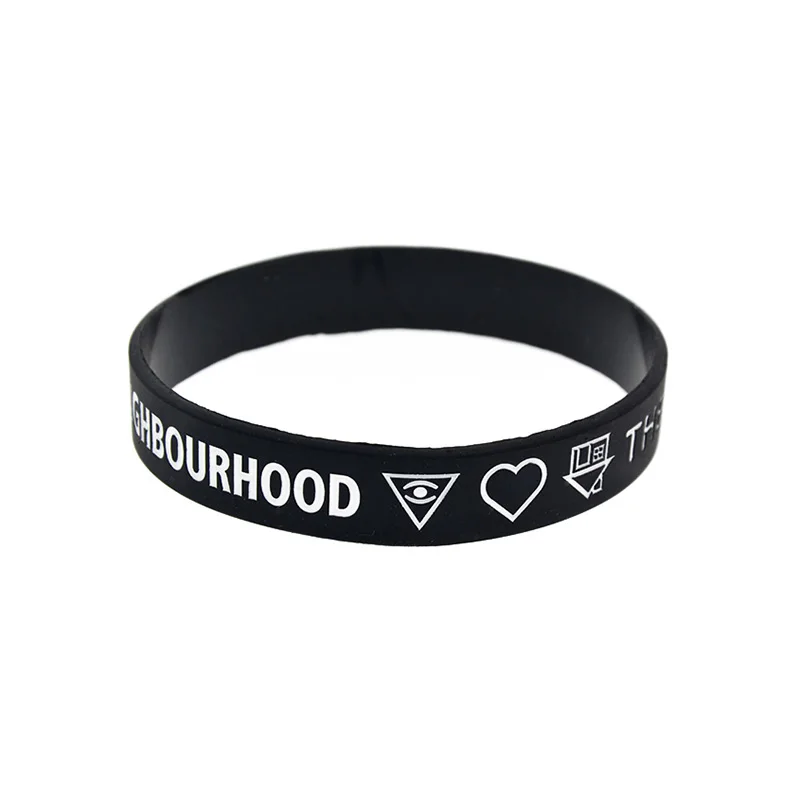 OBH 2 шт Debossed neighborhood силиконовый резиновый браслет для любителей музыки