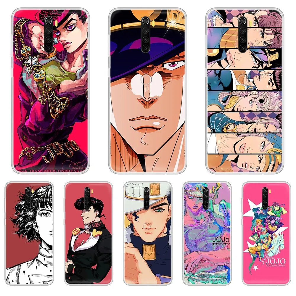 Мягкий прозрачный чехол JoJo с 3D рисунком для XIAOMI Redmi Note 3 4 5 6 7 8 9 9s Pro max 8T 4X|Бамперы| |