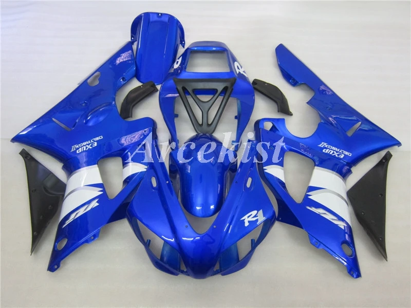 

Новый ABS весь мотоцикл обтекатели комплект подходит для YZF-R1 R1 1998 1999 98 99 пользовательские Бесплатная глянцевый синий