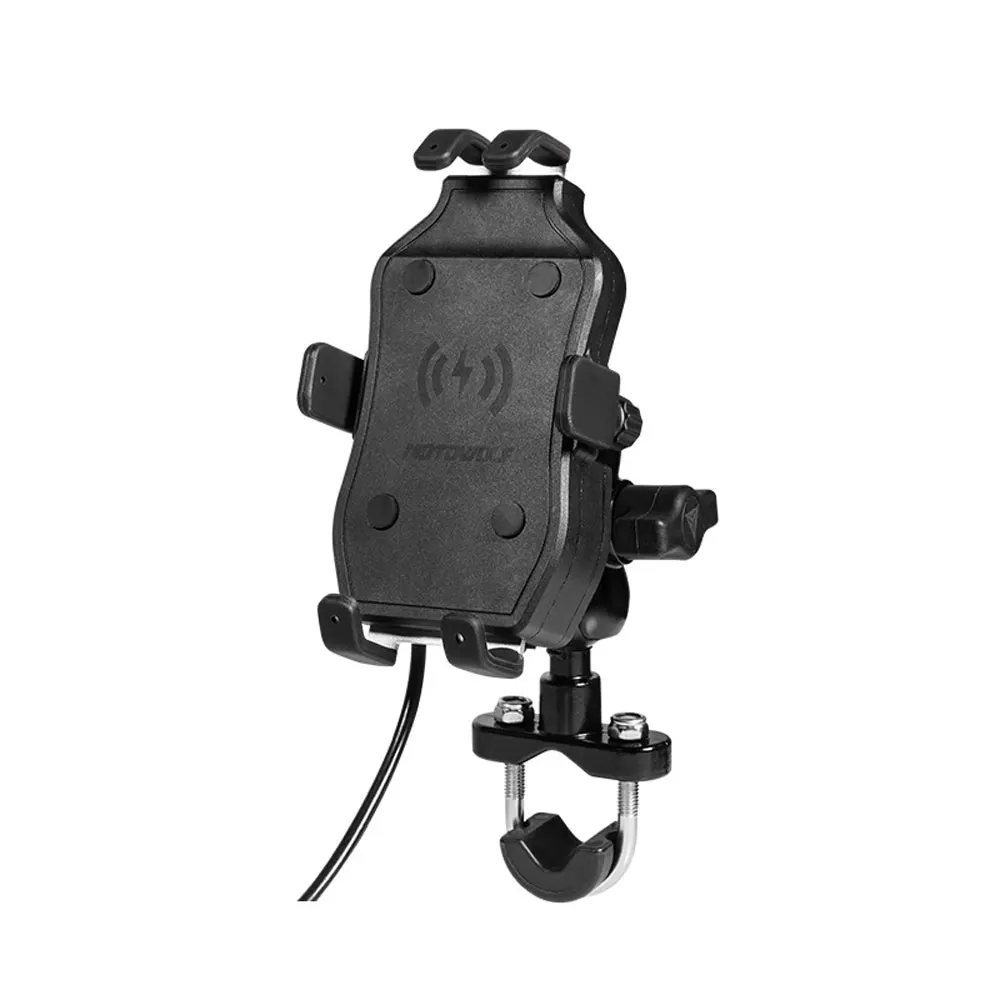 motorcycle phone holder for moto support telephone mobile stand mount wireless chargers 12 30v motor bike cellphone bracket free global shipping