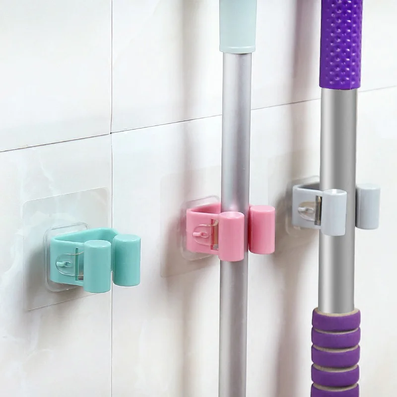 

Non-Marking Mop Hook Fashion Magical Mop Sucker Hook Powerful Broom Umbrella Holder Rotatable Shelf Home Bathroom Kitchen Tools