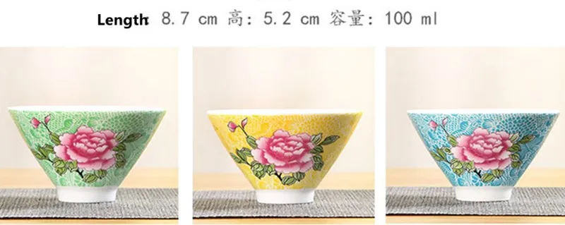 Цветочная керамическая чайная чашка ручная роспись офисный мастер маленькая