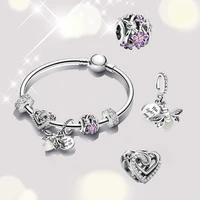 spring 2021 new high quality 100 925 sterling silver daisy firefly bracelet set charming diy jewelry gift for ladies