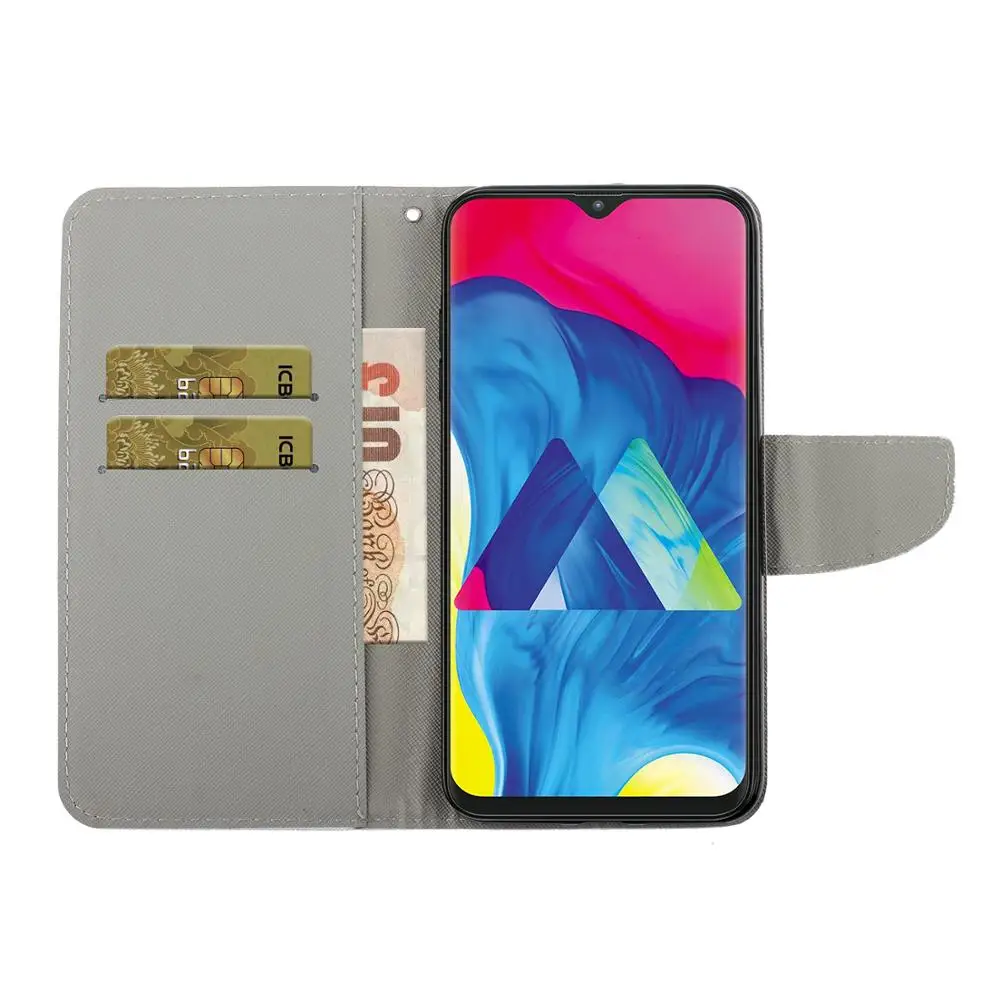 

Colored Painted Card Slot Wallet Flip Case For Huawei P Smart Z P Smart S P Smart Plus P30 Lite P40 Pro P40 Lite E Nova 5T 7i 4e