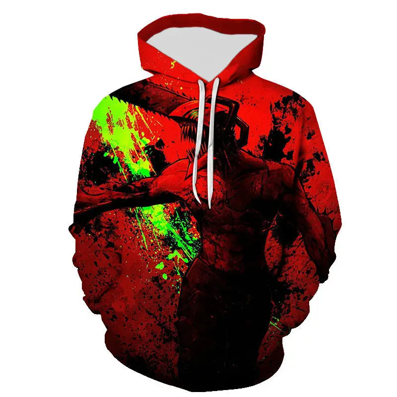

2021 New Chainsaw Man Men Women Children Casual Hoodies 3D Printed Fashion Sweatshirts Pullover Boy Girl Kids Streetwear Coat