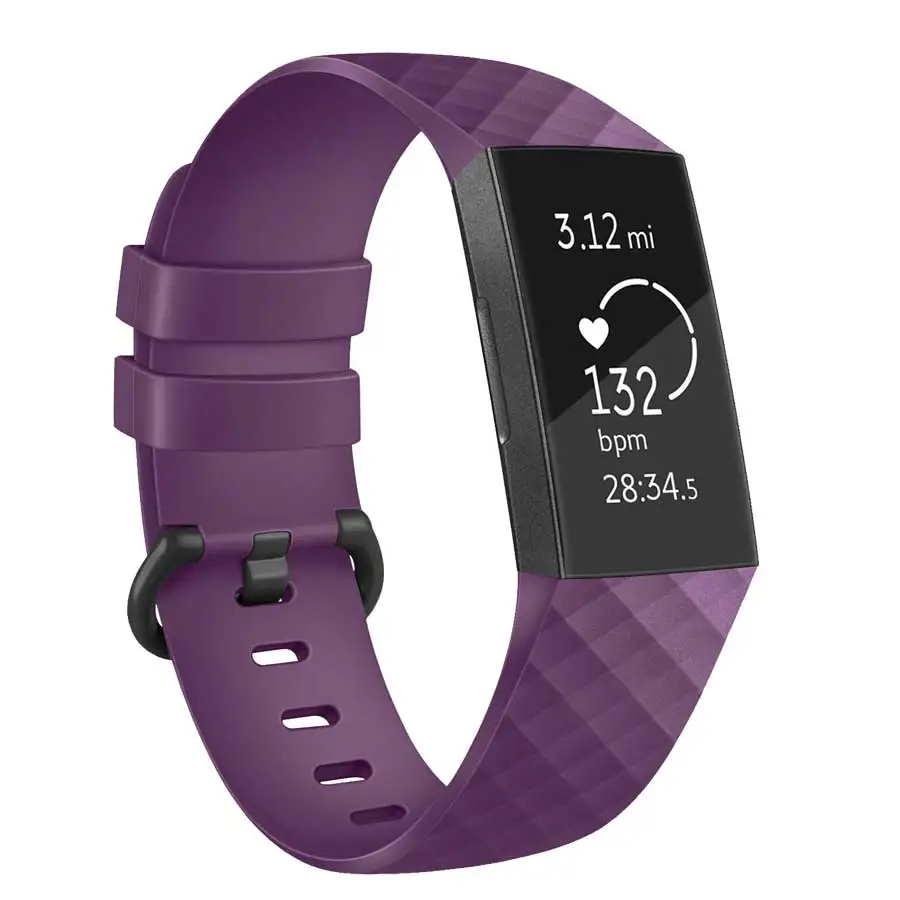 Маленькие и большие аксессуары для Fitbit Charge 3 сменный ремешок браслета смарт часов