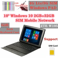 10 1 inch windows 10 w105 tablet pc with keyboard case quad core 2gb ram 32gb rom hdmi compatible 1280800ips dual cameras