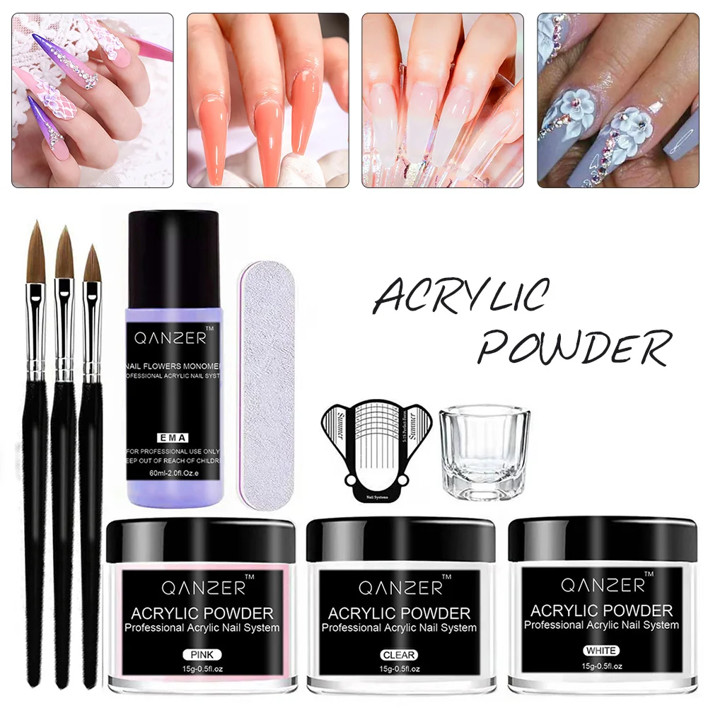 

Acrylic Nail Kit Liquid Monomer Non-yellowing And Strong Adhesion Ensure Color Clarity For Nail Home DIY Beginners Or Nail Salon
