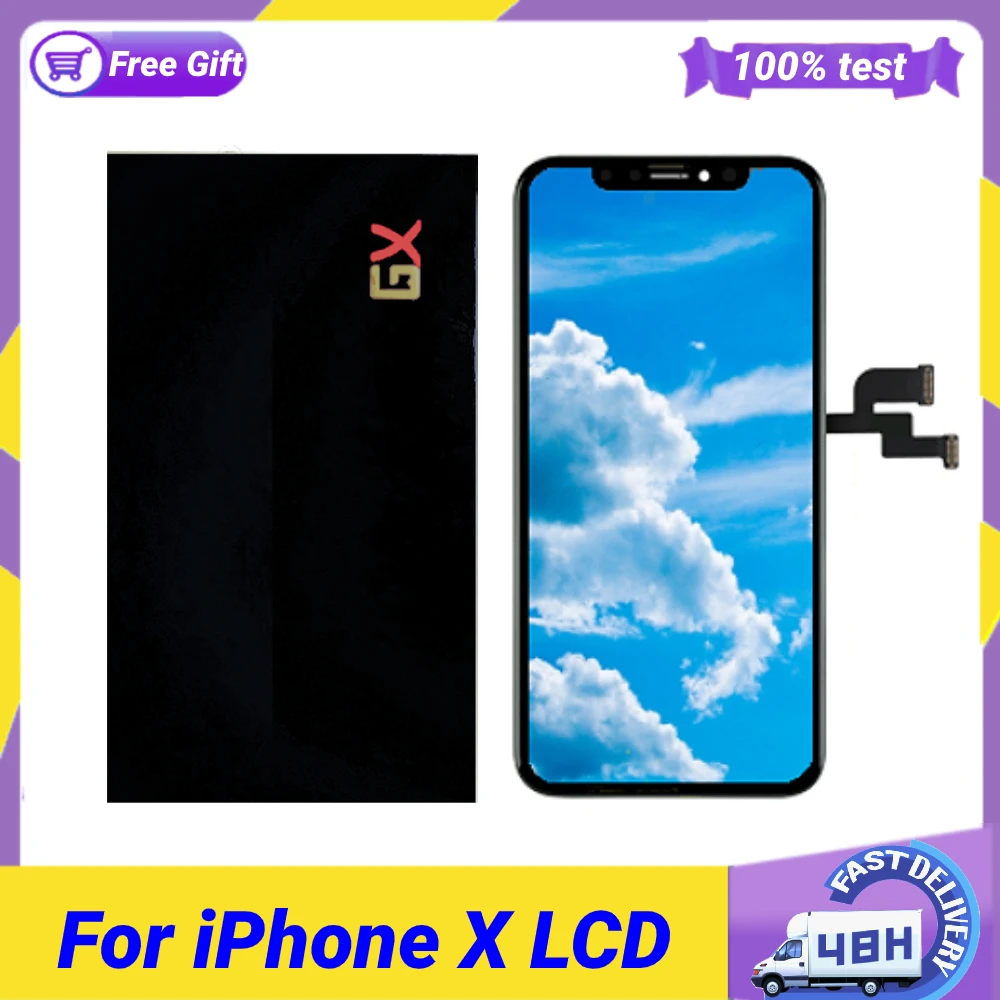 

GX OLED For iPhone X XS GX Oled Display Mobile Phone Lcd Touch Digitizer Assembly Replacement Screen For iPhone X XS OLED