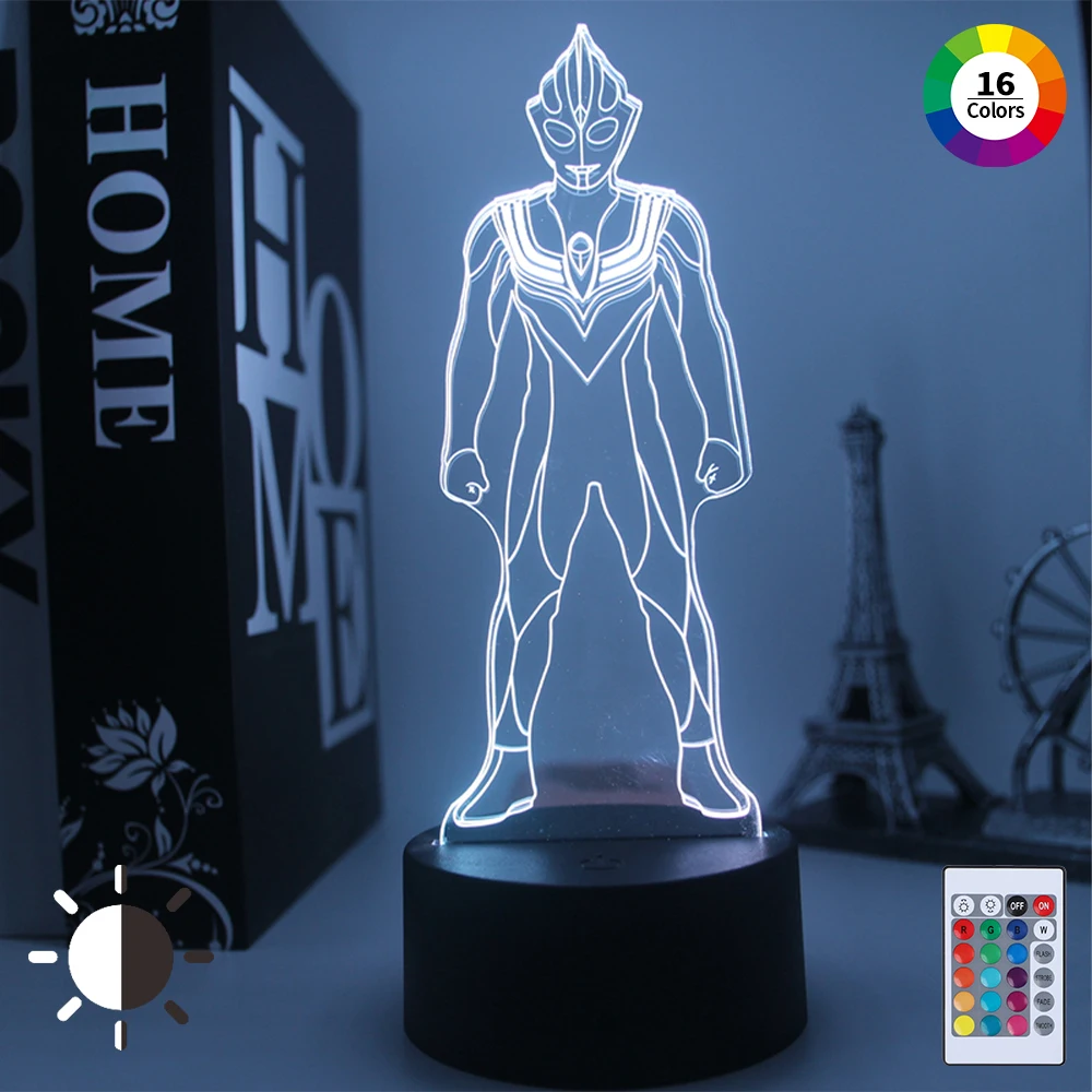 

Acrylic 3d anime lamp anime nightlights lamp figurine lighting for bedroom cartoon comics light home decor lamp Christmas gift