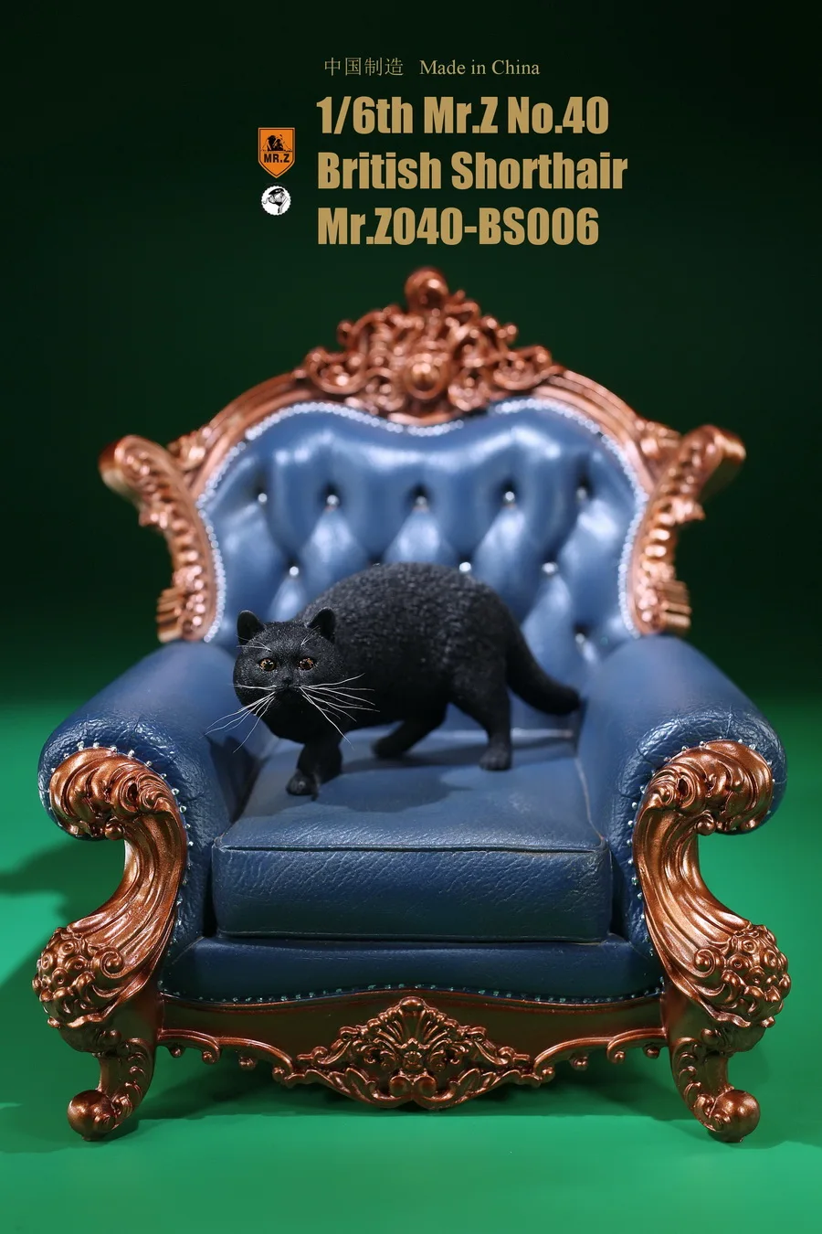 

Mr. Z Animal Model MRZ040 1/6 Scale British Shorthair Fat Cat Model Statue Decoration For Fans Collection