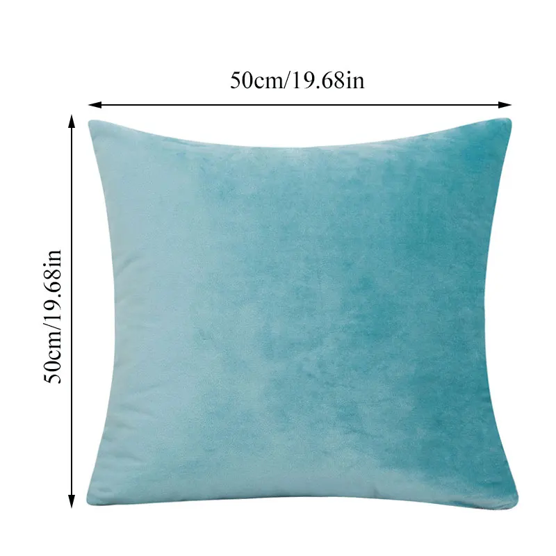 

50*50cm Warm Velvet Cushion Pillow Cover Friendly Multicolor Home Decorative Sofa Throw Pillowcase Smooth Pillowcase Pillowslip