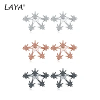 laya 925 sterling silver fashion high quality zircon star shining stud earrings for women party luxury charm jewelry 2021 trend