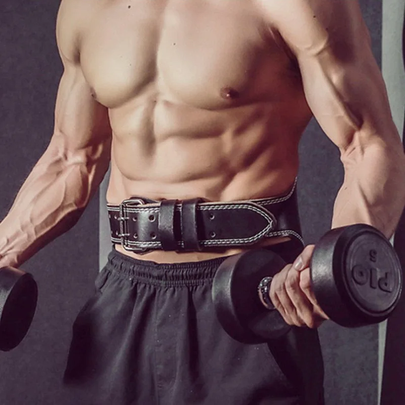 

Gym Belt Protector Equipment Unisex PU Leather Squat Deadlift Weightlifting Fitness Waist Protection Gear