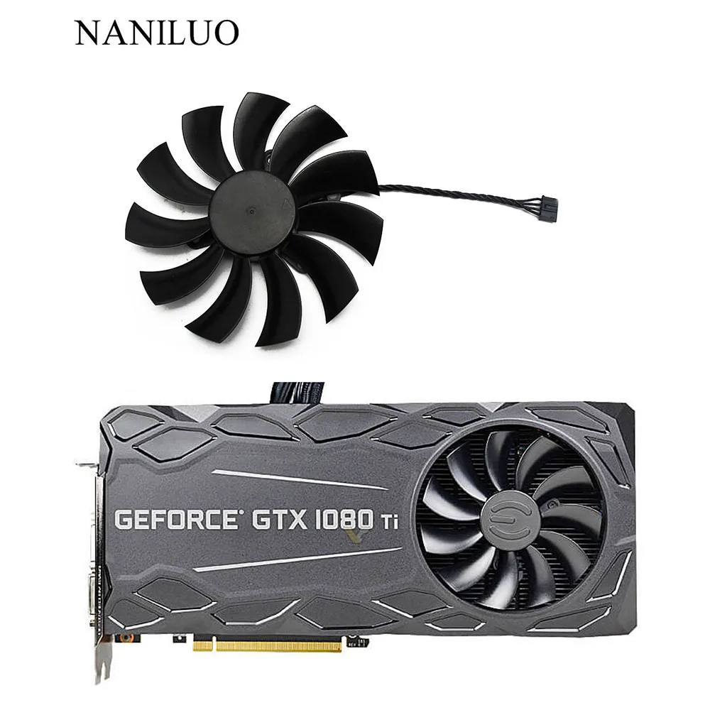 

Новый оригинальный для EVGAGTX1080Ti 11GB FTW3 Гибридный GAM видеокарта вентилятор охлаждения PLD10015B12H DC12V 0.55A