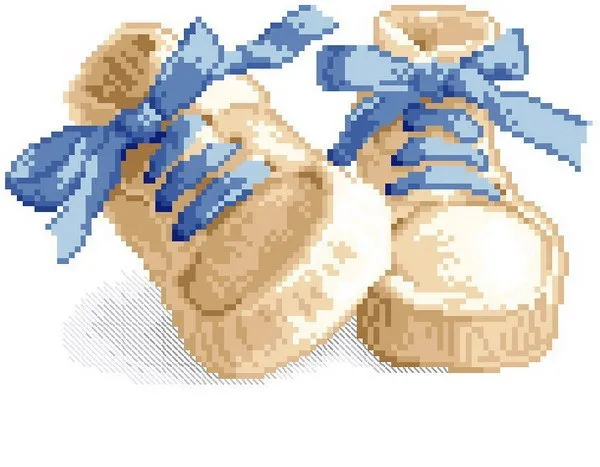 Высшее качество хлопок сделай сам Набор для вышивки крестиком детская обувь