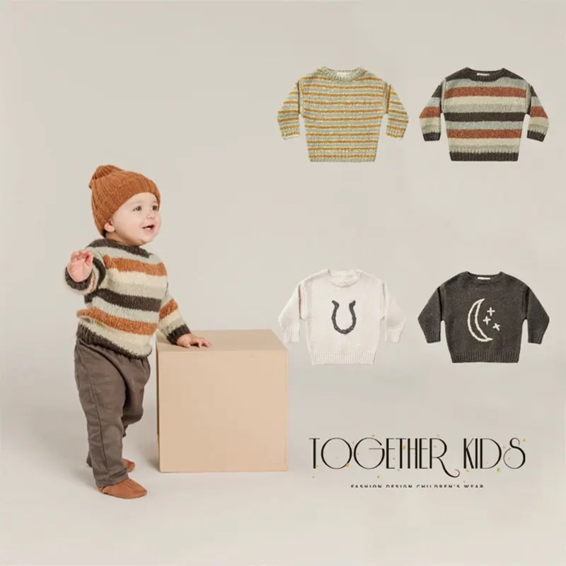 

Новинка, детская одежда с дистанционным управлением, зимние Джемперы для маленьких мальчиков, брендовые свитера для девочек, модный брендо...