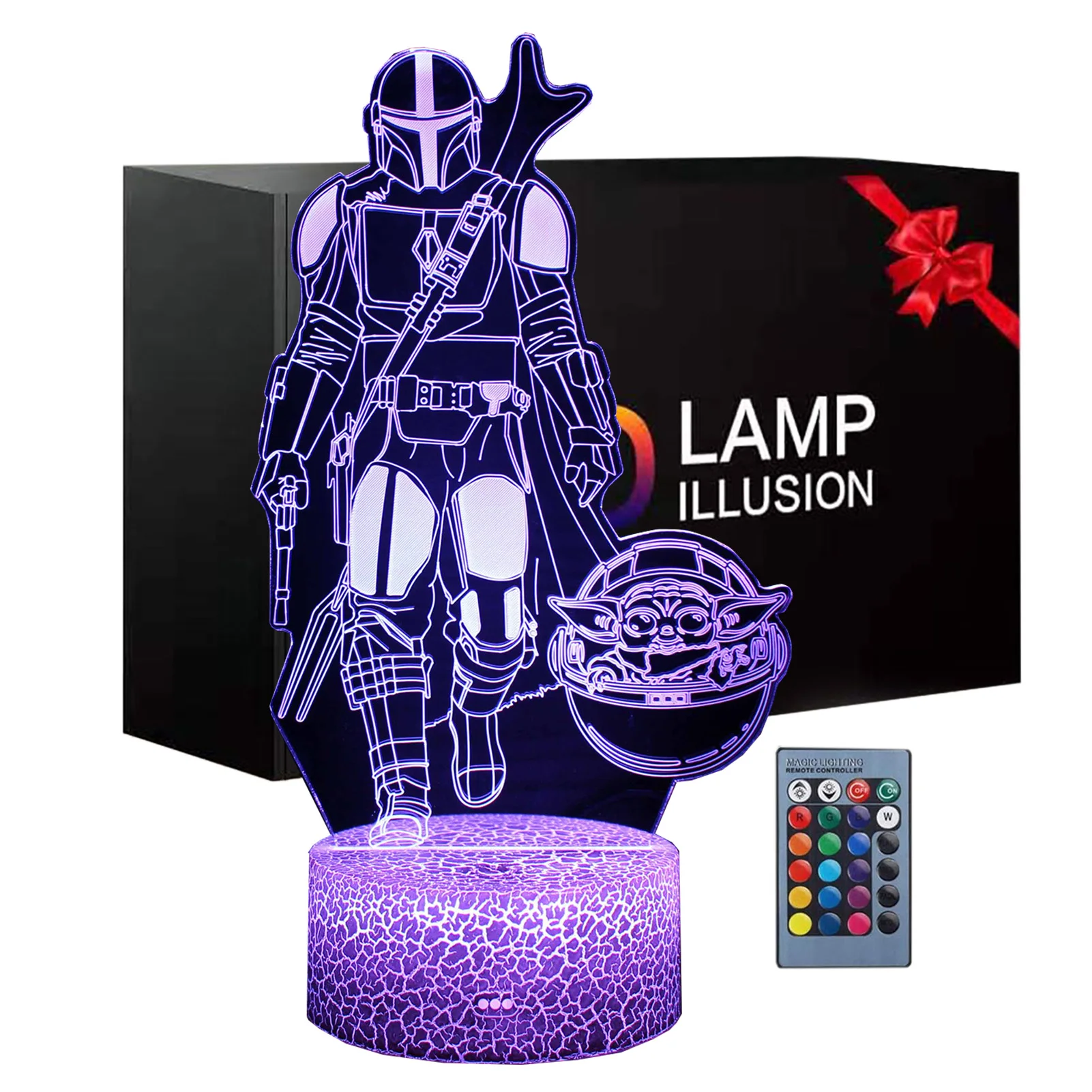 

3D Children's Night Light Bedside Lamp With Remote Control Touch Bedroom Decoration Usbled Table Lamp Baby Birthday Holiday Gift