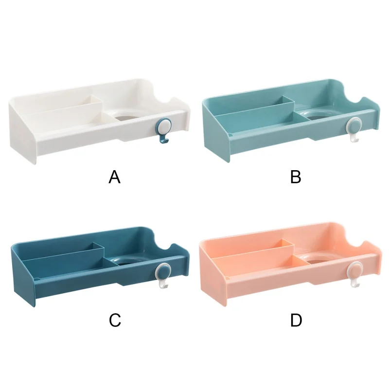 

Hair dryer rack wall-mounted storage rack seamless stickers creative suction cup hair dryer bracket bathroom supplies