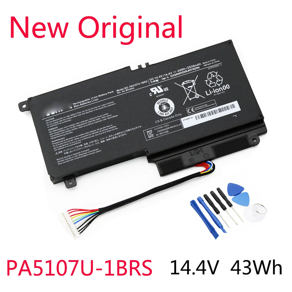 

New PA5107U PA5107U-1BRS Battery For Toshiba Satellite L45 L45D L50 S55 P55 L55 L55T P50 P50-A P55 S55-A-5275 S55-A5294