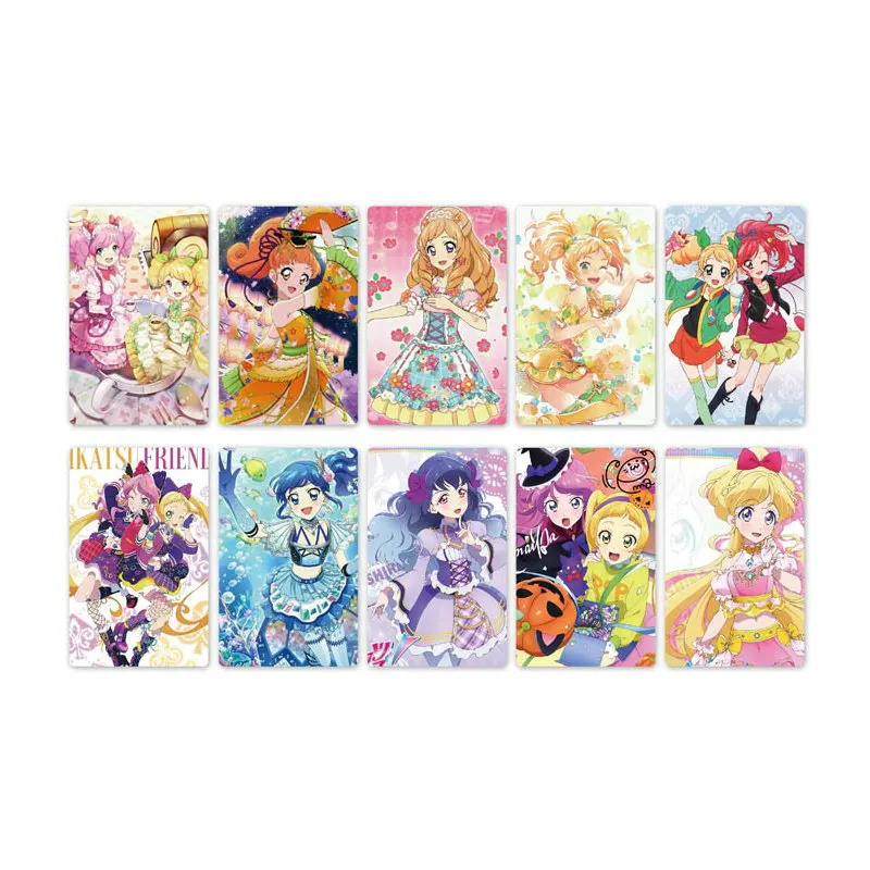 10 шт. Aikatsu Friends! Карта аниме стикер s крапленая карта стикер дети стикерные игрушки для детей коллекция подарок