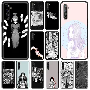 junji ito shockproof case for realme c3 8 7 6 pro c21 bag fundas silicone tpu back cover for oppo a53 a52 a9 2020 shell coque free global shipping