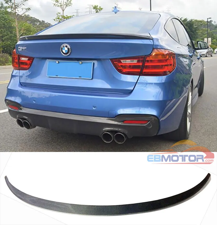 Оригинальный стиль заднего карбонового волокна задний багажник спойлер крыло