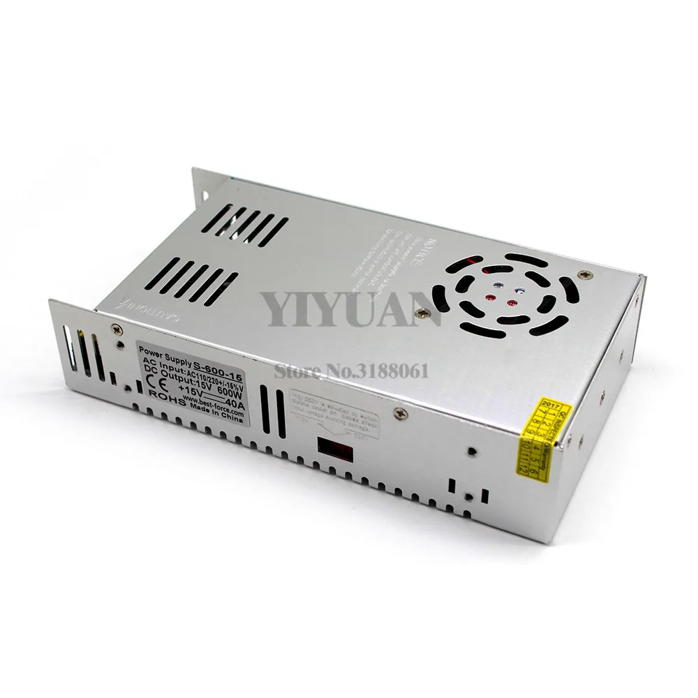 Импульсный источник питания с одним выходом 600 Вт 15 в 40 А трансформатор