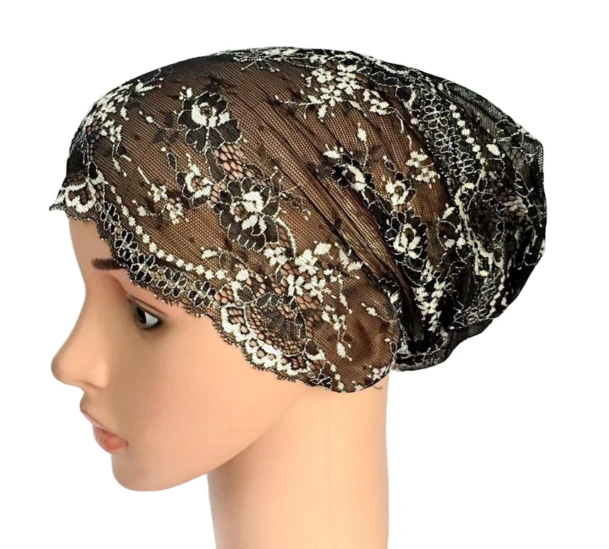 Мусульманская женская цветочная кружевная шапка мусульманский Внутренний