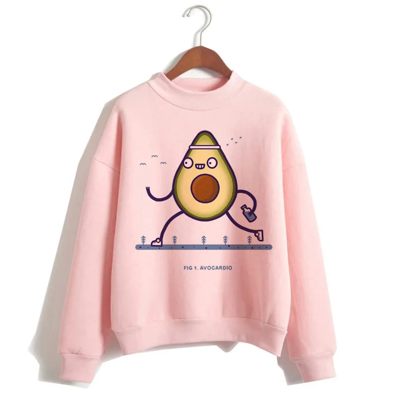 Толстовка с капюшоном авокадо Корейская веганская толстовка милый Повседневный