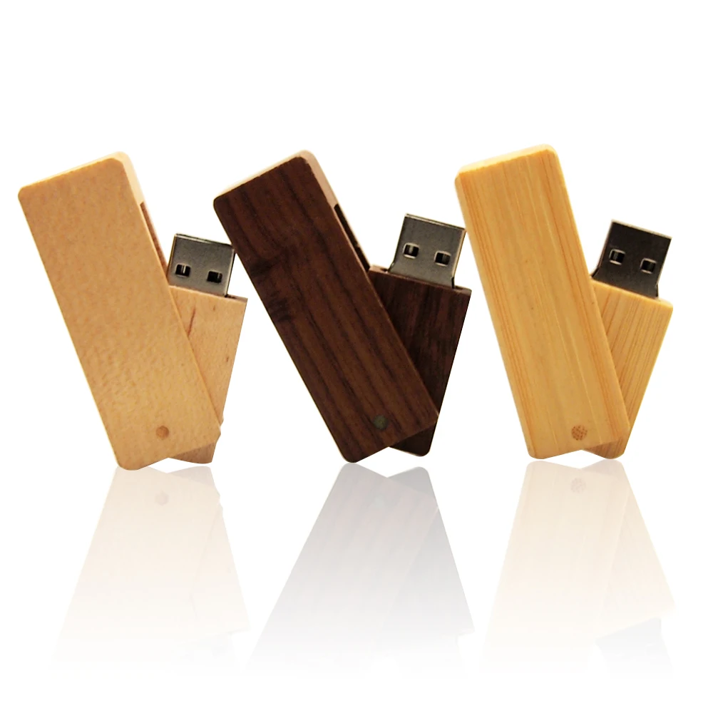 Поворотных на флэшке бесплатная доставка деревянный USB Pendrive 2 0 32 Гб оперативной