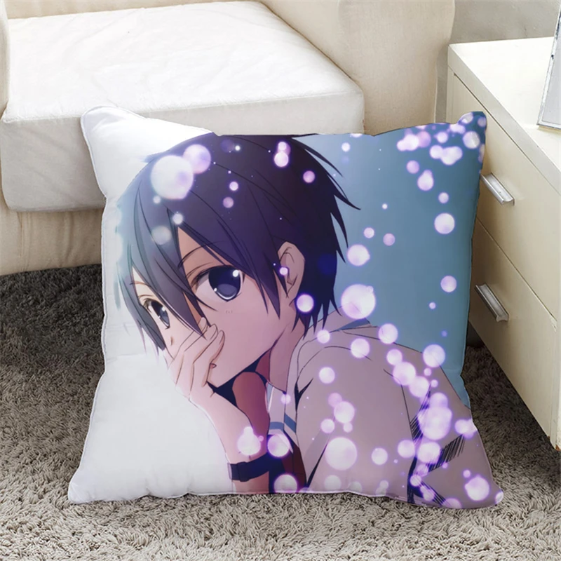 Япония Аниме Меч Арт Онлайн Мультфильм САО Кирито Юки Асуна Двусторонняя Подушка