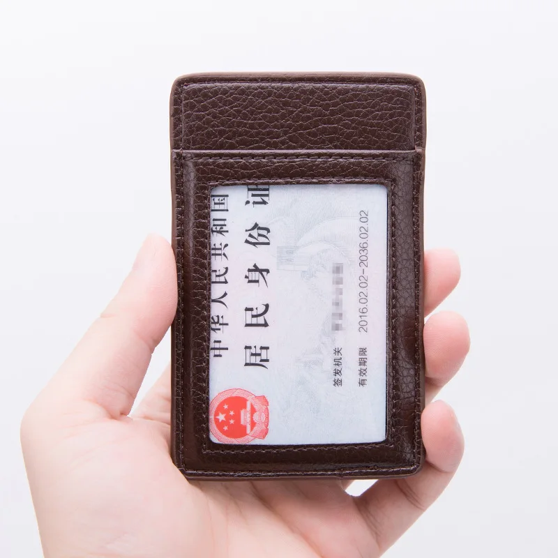 Модный Lichee шаблон холдер для банковских карт Монета Сумка держатель карты PU