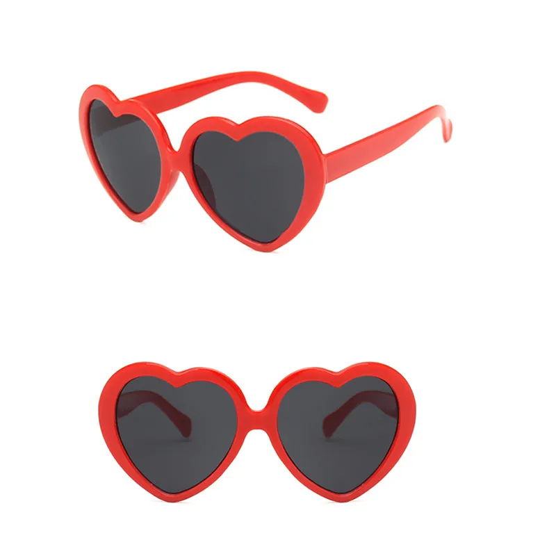 

Kids Heart Shaped Sunglasses Baby Girls Brand Designer Fashion LOVE Clear Ocean Lenses Sun Glasses Oculos UV400 Gifts