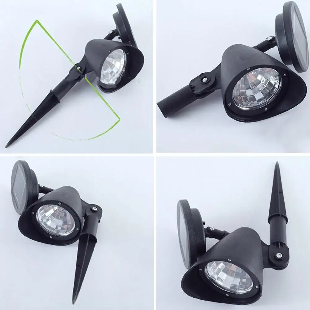 2 шт. Солнечная энергия пятно света Открытый сад пейзаж Водонепроницаемый путь