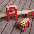 Новые Красные Многослойные стопки птичьи стопки деревянный трек шасси железнодорожные аксессуары игрушка Детские подарки подходят для деревянных птичьих дорожек
