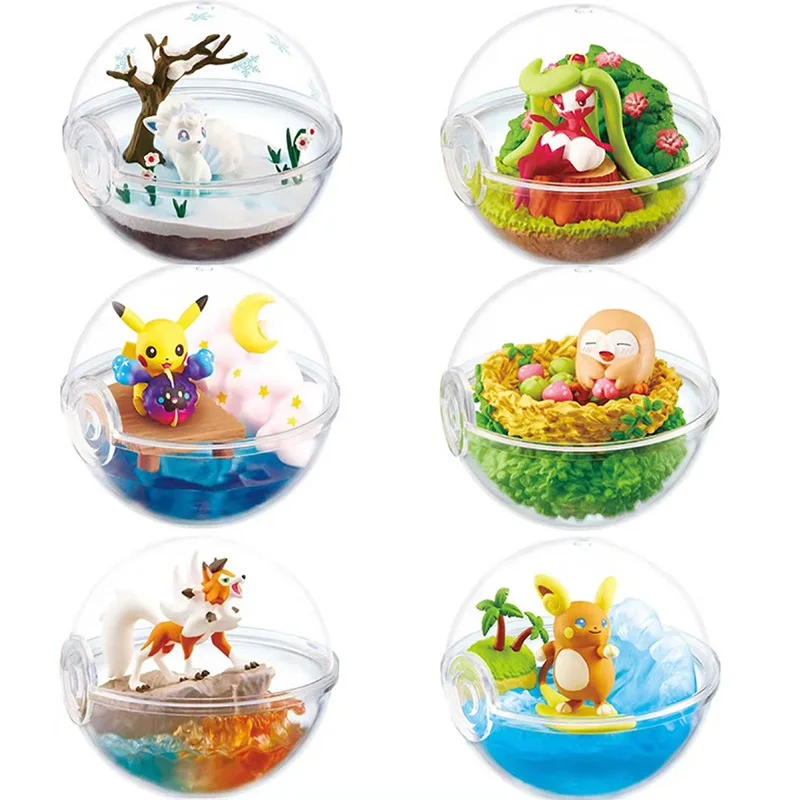 

Pokemon Figures Toys Pet Little Pokemon Generations 6 Transparent Elf Ball Box Egg Blind Box Hand Office Aberdeen Decoration