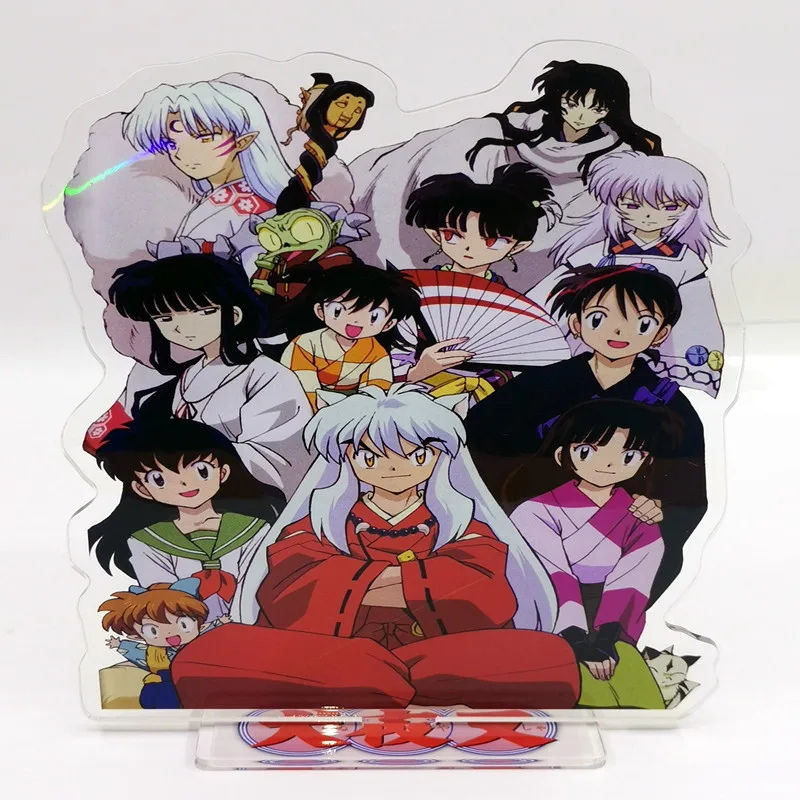 

Аниме Inuyasha акриловая модель на подставке Sesshoumaru Inuyasha Higurashi Kagome Sango Miroku акриловая фигурка стоячий знак Настольный Декор