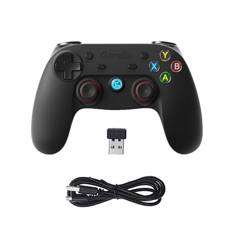 2 4G контроллер геймпад Android беспроводной джойпад с OTG конвертером для PS3/смартфона