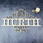 Персонализированные Имя акрила, дерева, знак монограмма изготовленный на заказ на открытом воздухе подвесной знак с названием семьи сад дверная табличка Свадебный декор стен