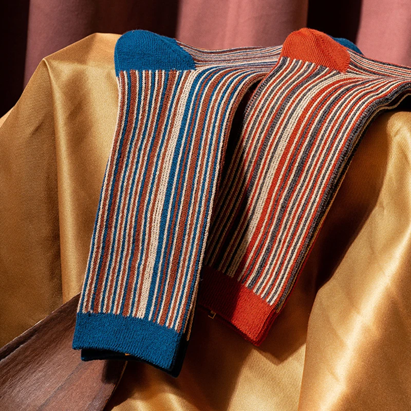 RMSWEETYIL красочные женские носки в полоску разноцветные радужной расцветки