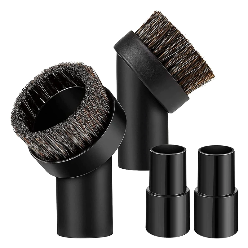 

Round Dust Brush Vacuum Brush Attachment 1-1/4 Inch Brush Replacement with 1.25 to 1.37 Inch Vacuum Hose Adapter Tool