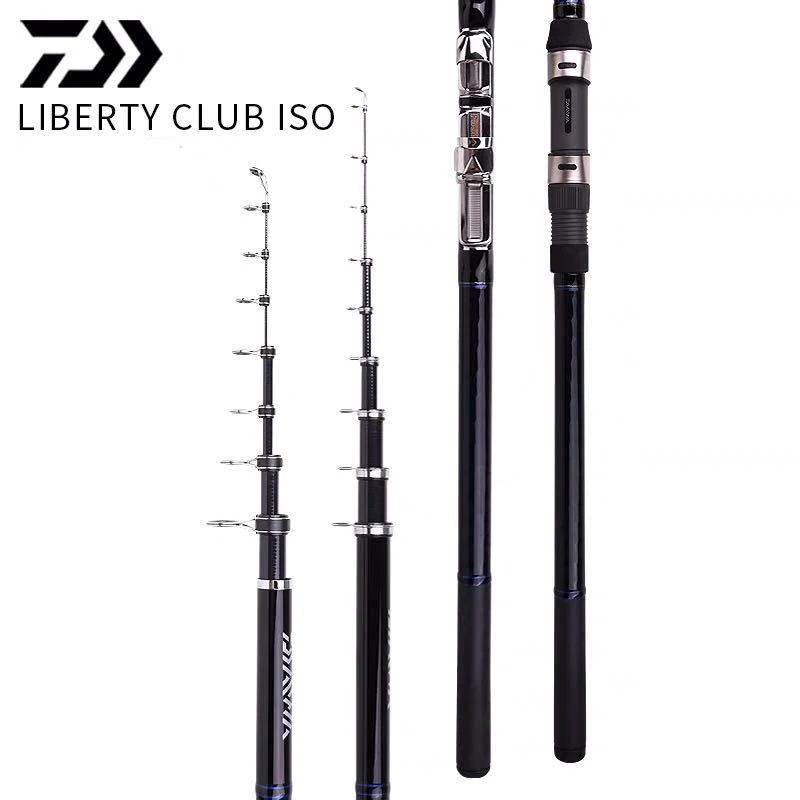 

Daiwa LIBERTY CLUB ISO Fishing Rod 3.9m/4.5m/5.3m FUJI GUIDE Rings fuji Reel Seat Carbon Fiber Body Rock Fishing Rod Tackle