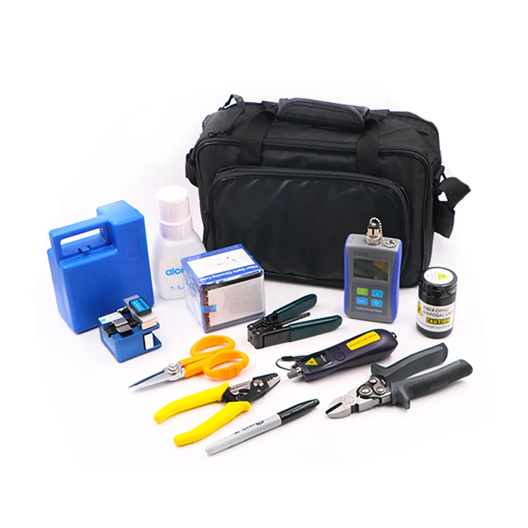 

FCST210503 FAST Connector Termination ToolKit Including Tri-Hole Fiber Optic Stripper And FTTH Flat Drop Optical Cable Stripper