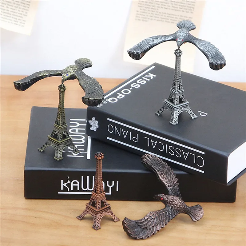 Eagle Model Balance Metal Rotating Creative Crafts Landmark Building Decoration Eiffel Tower Toy | Дом и сад