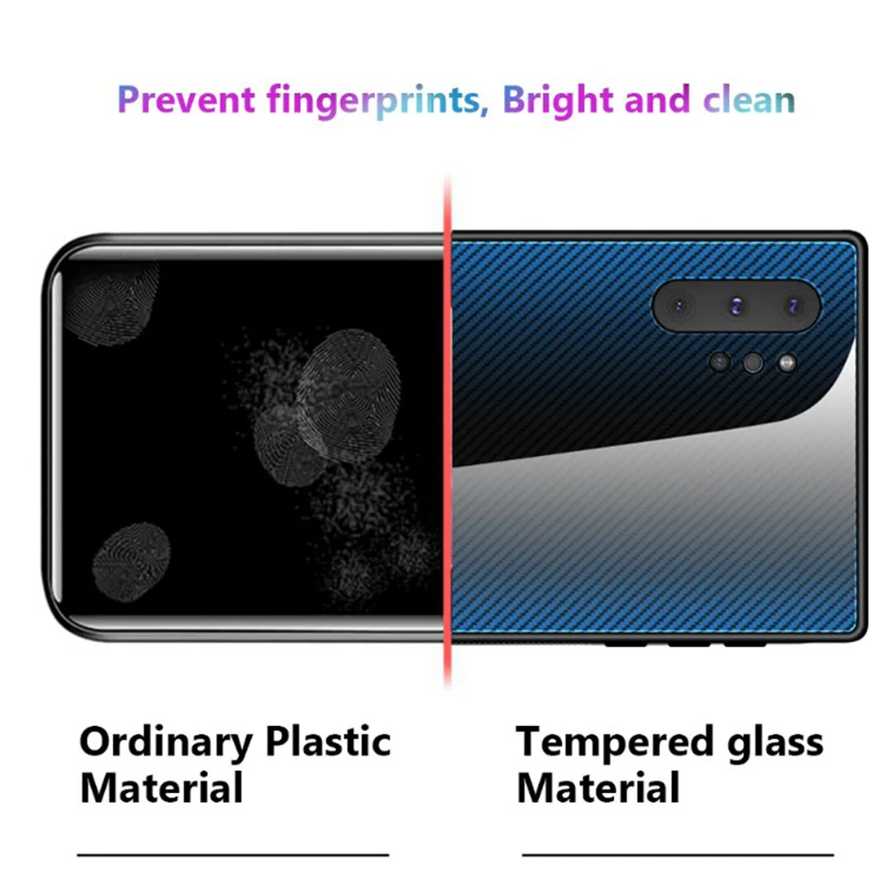

Simple Phone Case For Samsung A90 A80 A70 A50 A30 A20 A10 S A51 A71 Gradient Tempered Glass Drop Protection Cellphone Shell