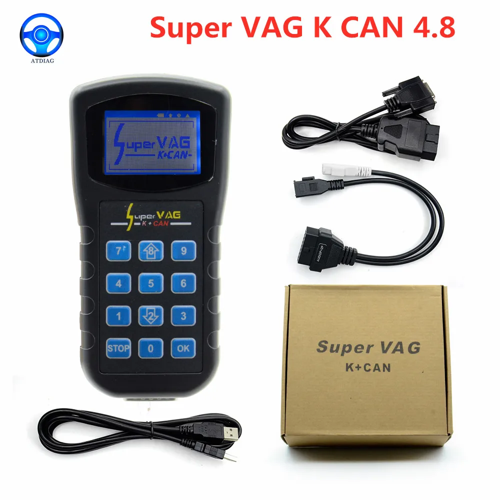 2021 Newest Car Diagnostic tool Super VAG k can 4.8 Key Programmer Professional Read Security Code SuperVag K Can 4.8 Scanner